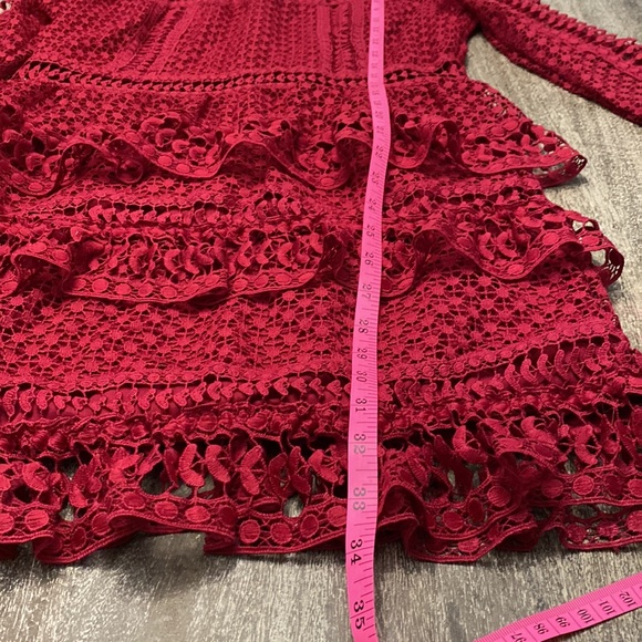 Romeo & Juliet couture lace dress Rugby color Large - Picture 9 of 13